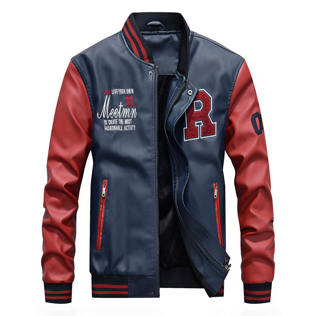 Herren Sportliche College-Jacke Drune