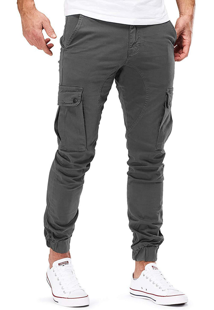 Herren Cargo-Hose mit elastischen Bündchen und multifunktionalen Taschen Drune