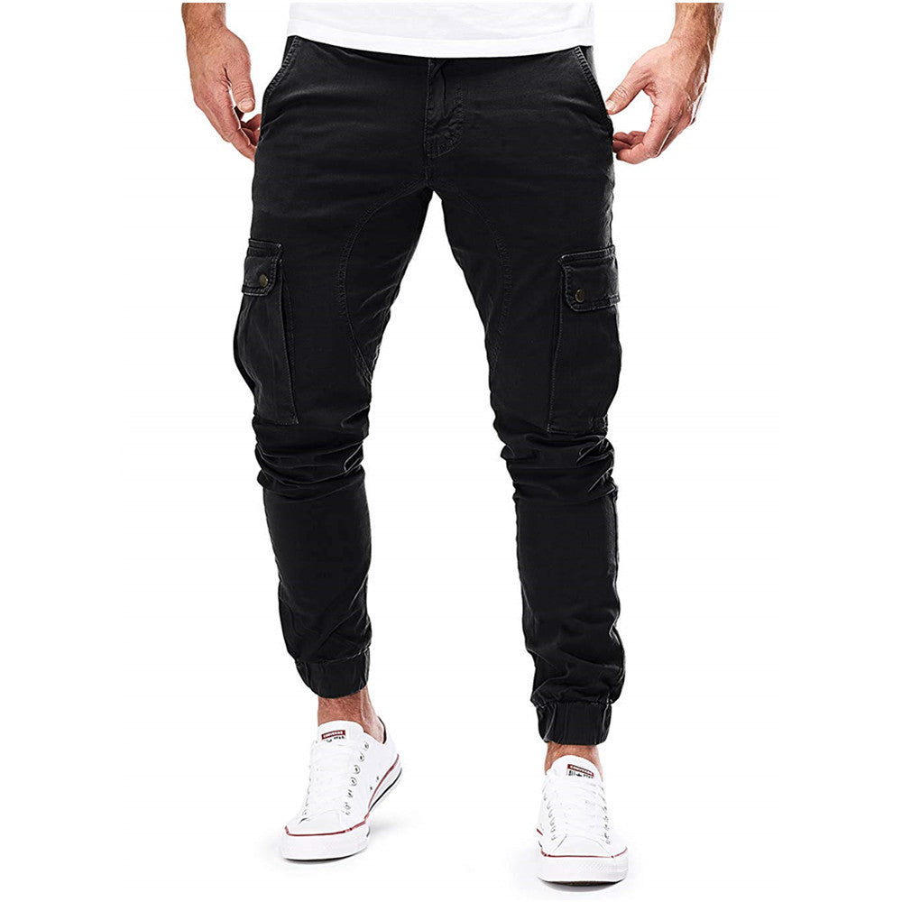 Herren Cargo-Hose mit elastischen Bündchen und multifunktionalen Taschen Drune