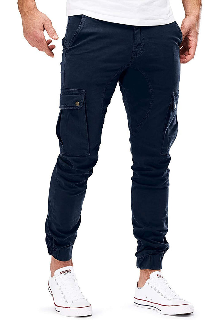 Herren Cargo-Hose mit elastischen Bündchen und multifunktionalen Taschen Drune