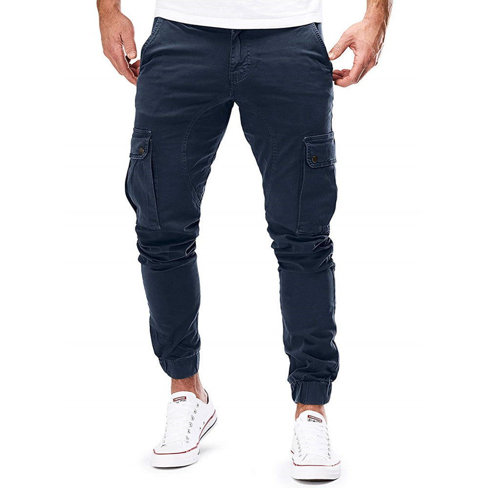 Herren Cargo-Hose mit elastischen Bündchen und multifunktionalen Taschen Drune