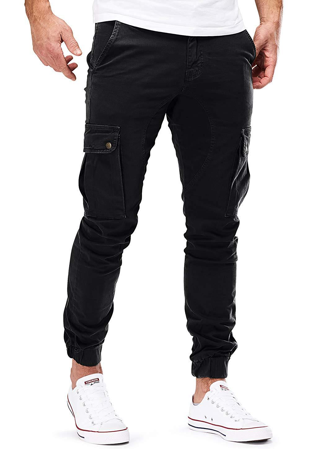 Herren Cargo-Hose mit elastischen Bündchen und multifunktionalen Taschen Drune