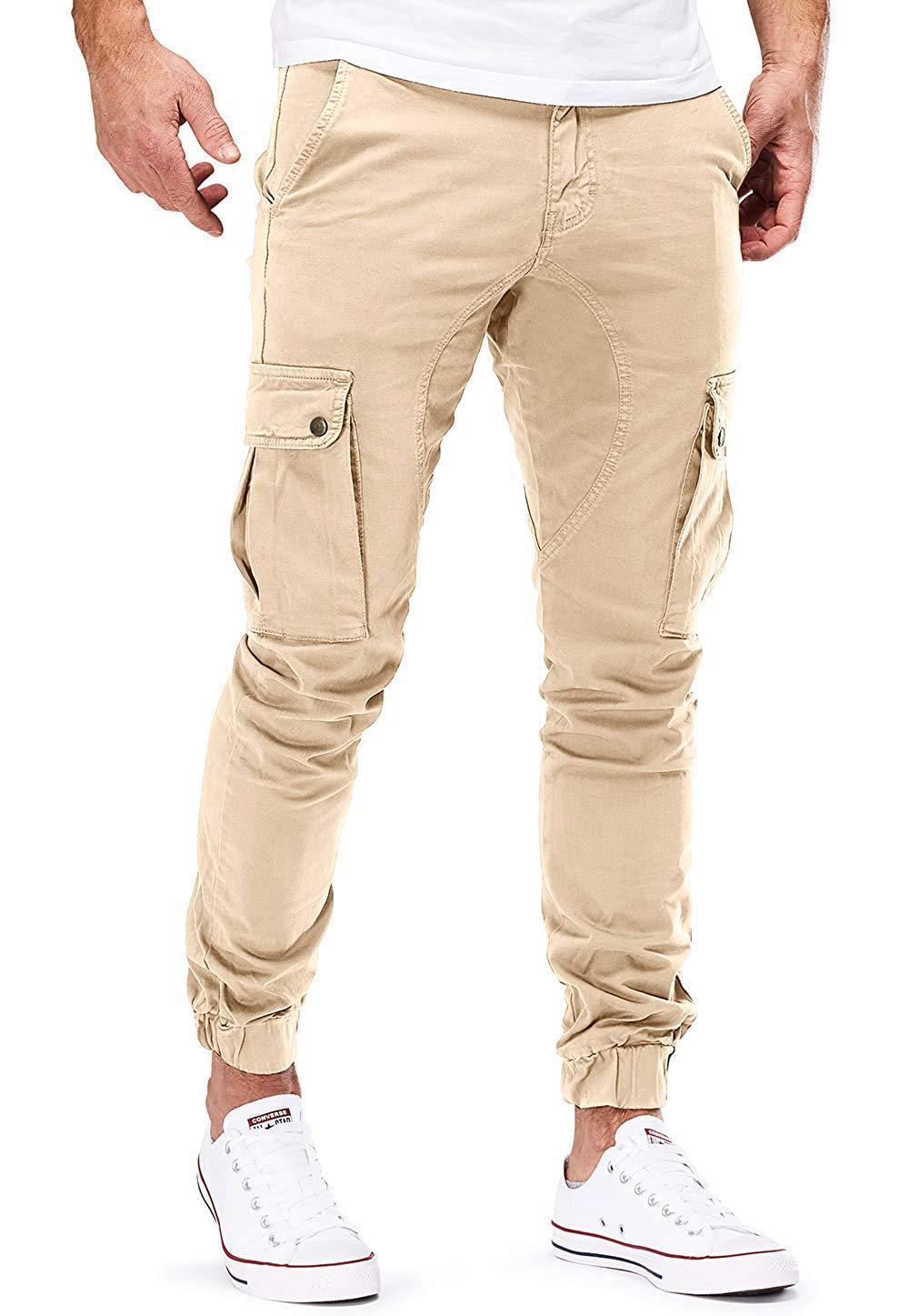 Herren Cargo-Hose mit elastischen Bündchen und multifunktionalen Taschen Drune