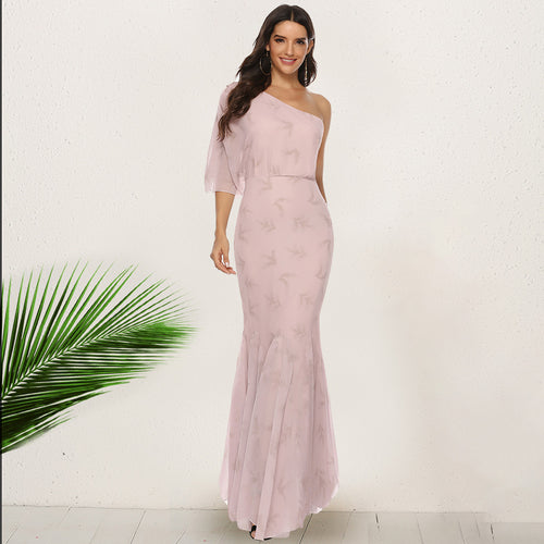 Damen Elegantes Abendkleid mit asymmetrischem Schnitt und schwingendem Saum Drune