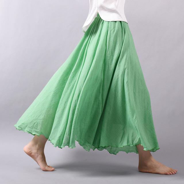 Drune | Lässig fallender Boho Maxi Rock für Damen
