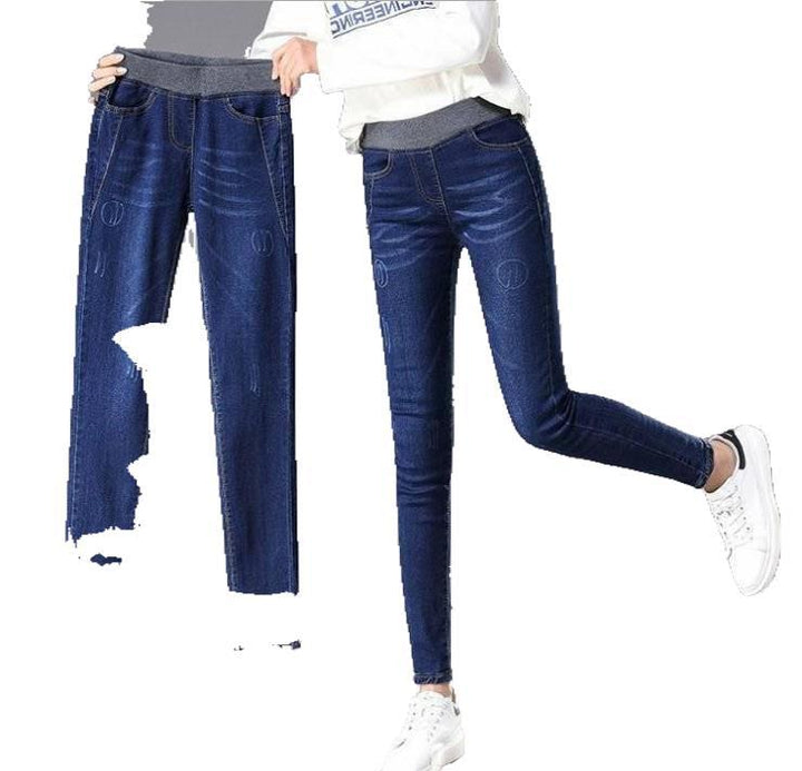 Damen Skinny Jeans mit hohem Komfortbund Drune