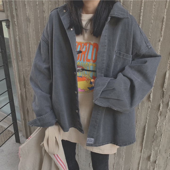 Damen Oversize-Kapuzenjacke im Utility-Stil Drune