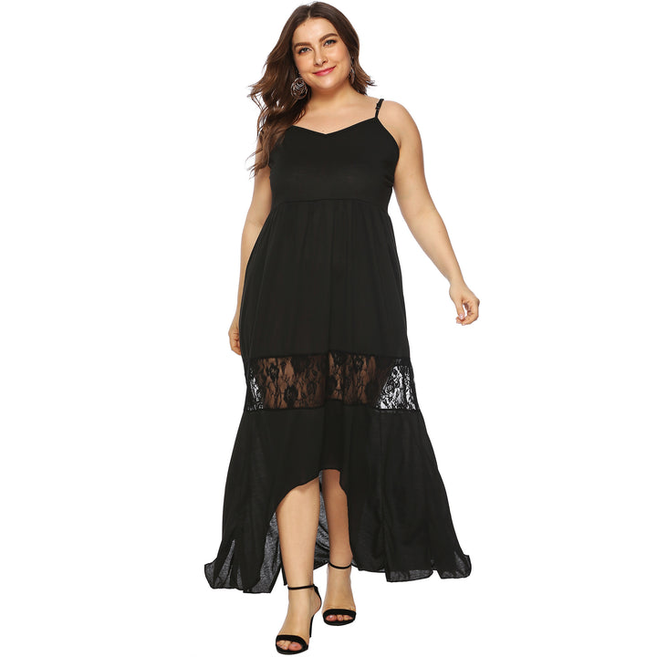 Damen Maxikleid mit Spitzenakzenten Drune