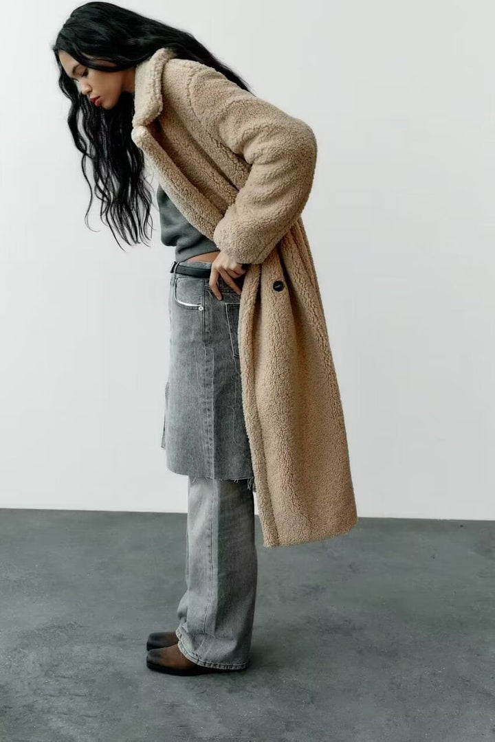 Drune | Lange Teddy Mantel Warme & Stilvolle Jacke für Jede Saison