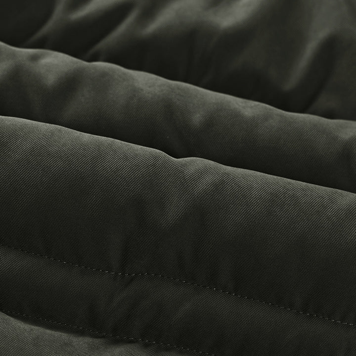 Herren wattierte Parka mit Kapuze und Teddyfutter Multitaschen Drune