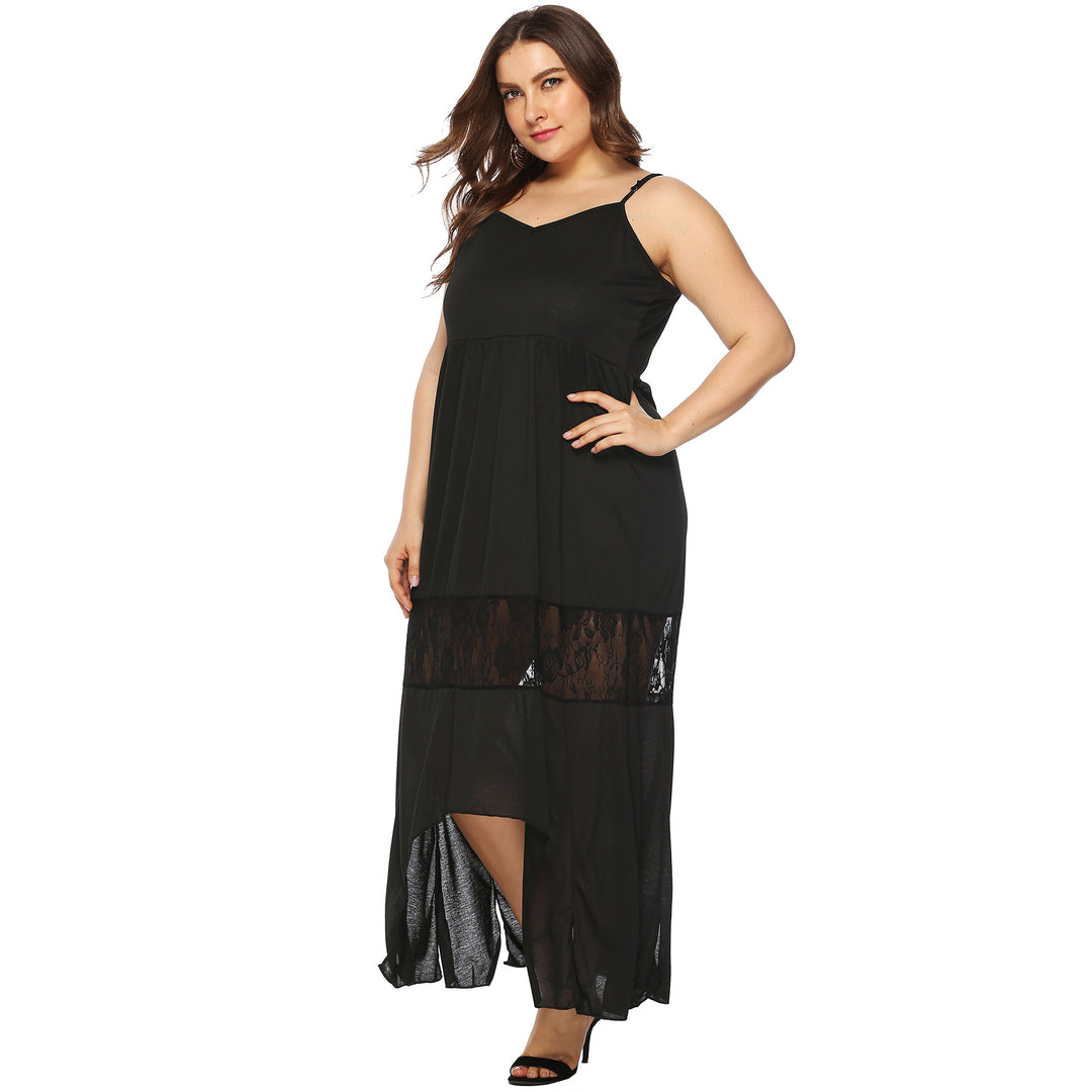 Damen Maxikleid mit Spitzenakzenten Drune