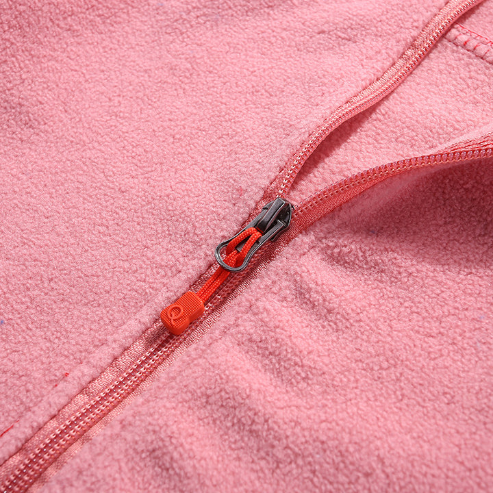 Damen Leichte Microfleece Jacke mit Stehkragen und durchgehendem Reißverschluss Drune