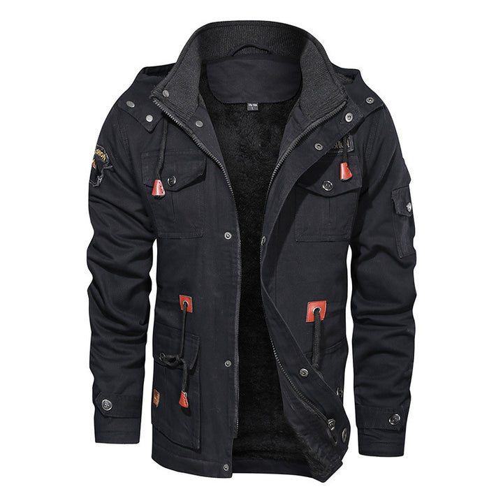 Herren Utility-Parka mit Teddyfutter und Mehrfachtaschen Drune