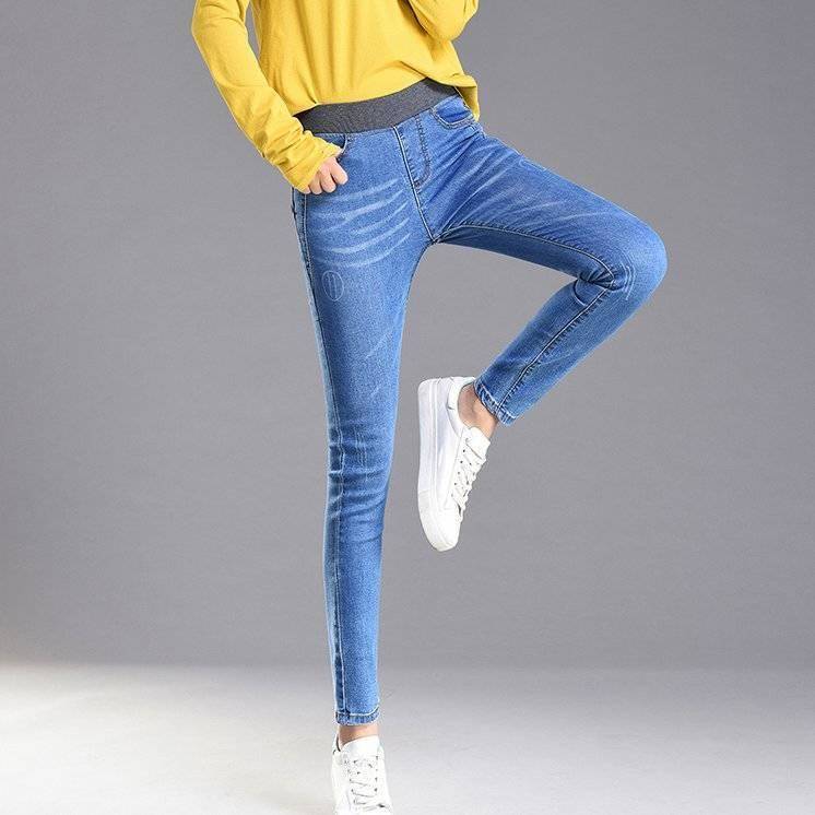 Damen Skinny Jeans mit hohem Komfortbund Drune