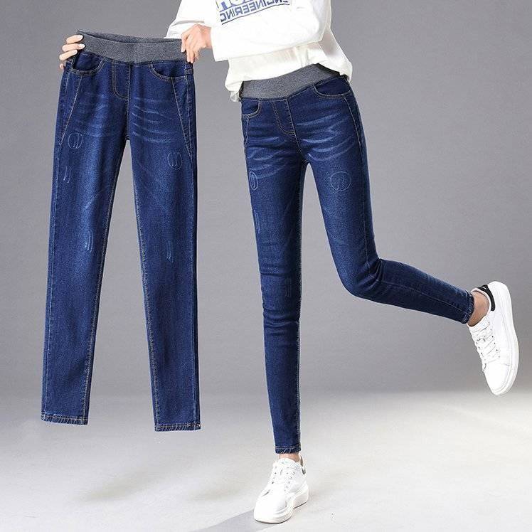 Damen Skinny Jeans mit hohem Komfortbund Drune