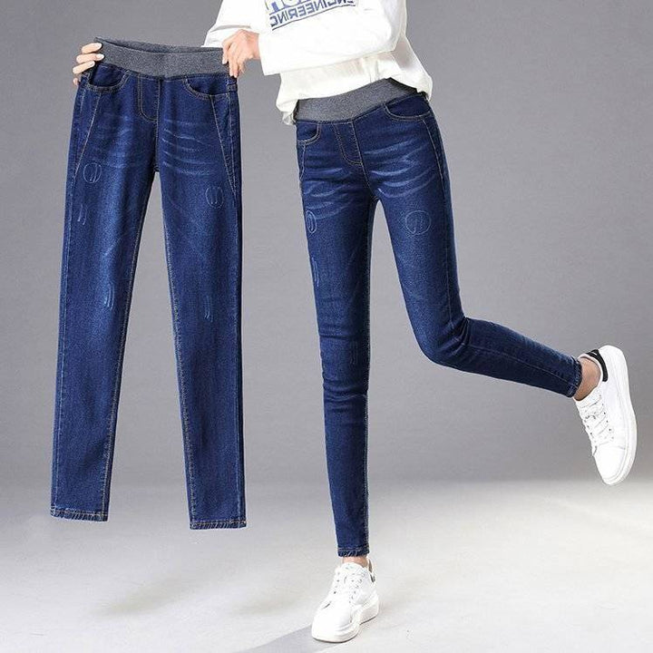 Damen Skinny Jeans mit hohem Komfortbund Drune