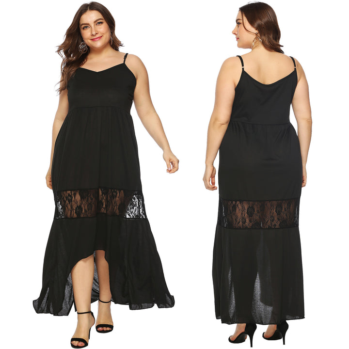 Damen Maxikleid mit Spitzenakzenten Drune