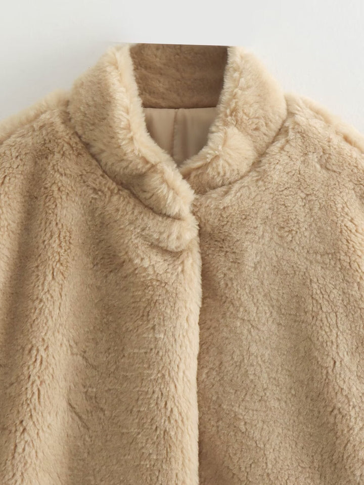 Drune | Weiche Teddybär-Jacke für Damen