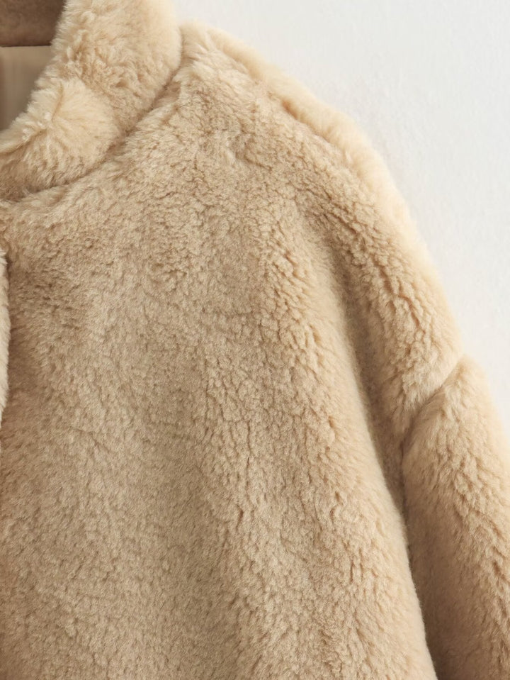 Drune | Weiche Teddybär-Jacke für Damen