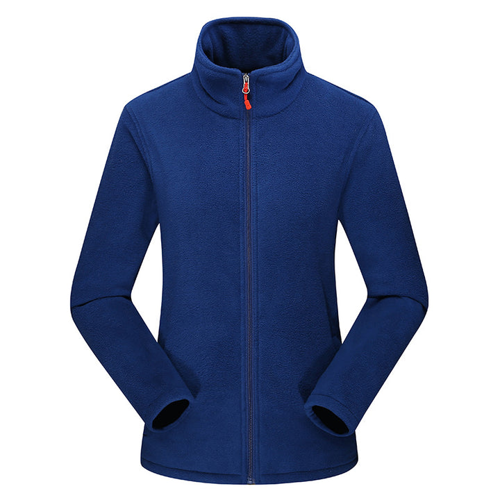 Damen Leichte Microfleece Jacke mit Stehkragen und durchgehendem Reißverschluss Drune
