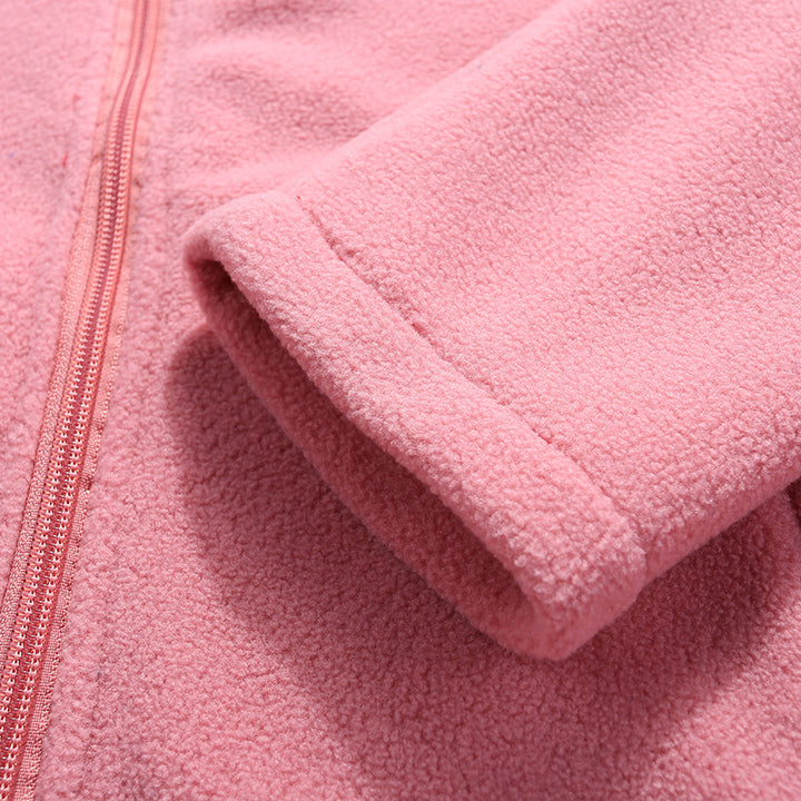 Damen Leichte Microfleece Jacke mit Stehkragen und durchgehendem Reißverschluss Drune