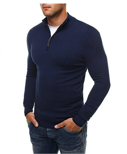 Drune | Herren Rollkragenpullover mit Reißverschluss