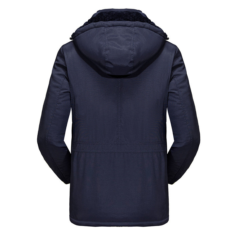 Herren Wetterfeste Winterjacke mit Fleece-Futter Drune