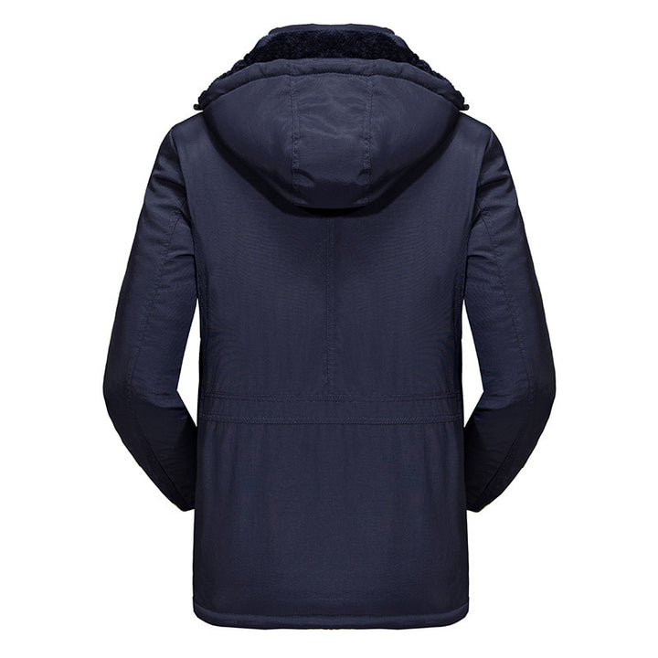 Herren Wetterfeste Winterjacke mit Fleece-Futter Drune