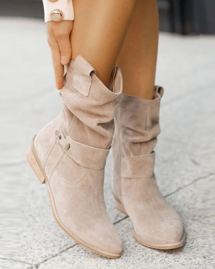 Drune | Modische Stiefel mit Flachen Absätzen