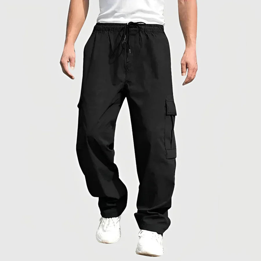 Drune | lockere cargohose mit kordelzug