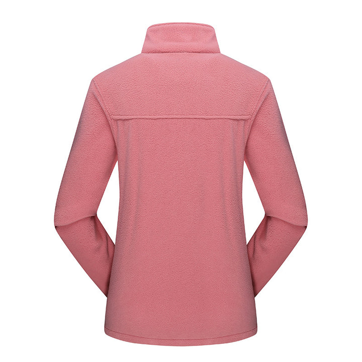 Damen Leichte Microfleece Jacke mit Stehkragen und durchgehendem Reißverschluss Drune