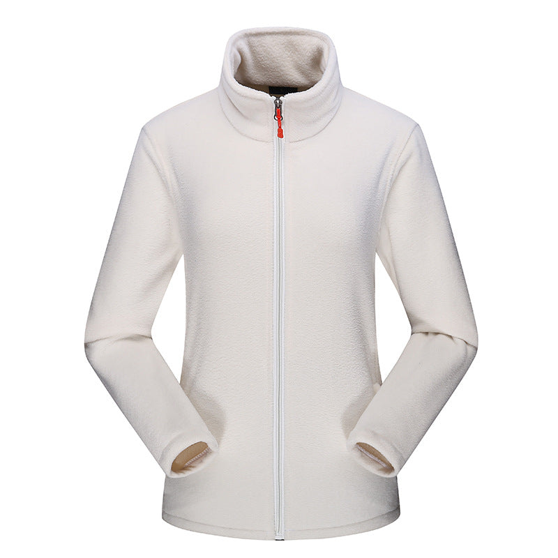 Damen Leichte Microfleece Jacke mit Stehkragen und durchgehendem Reißverschluss Drune