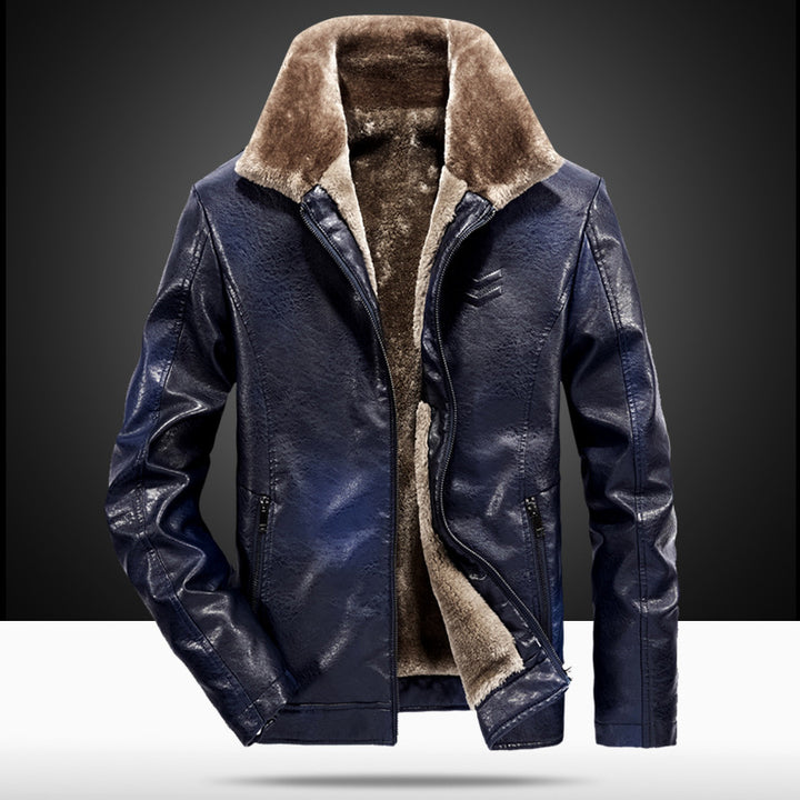 Herren elegante Lederjacke Drune