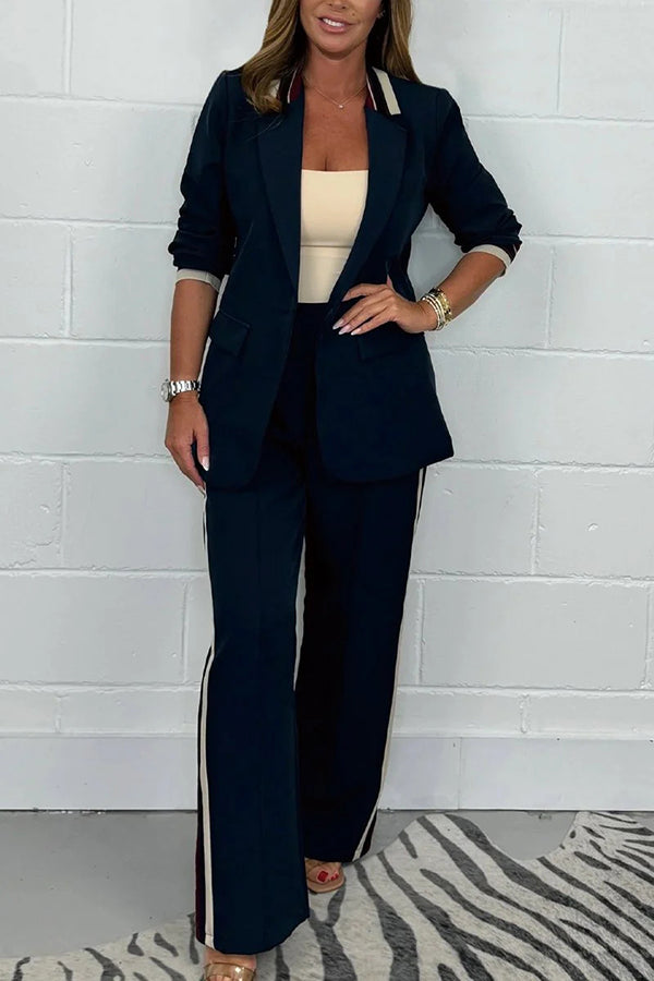 Drune | Stilvolle Herbst Schicke Blazer und Hose Set für Frauen