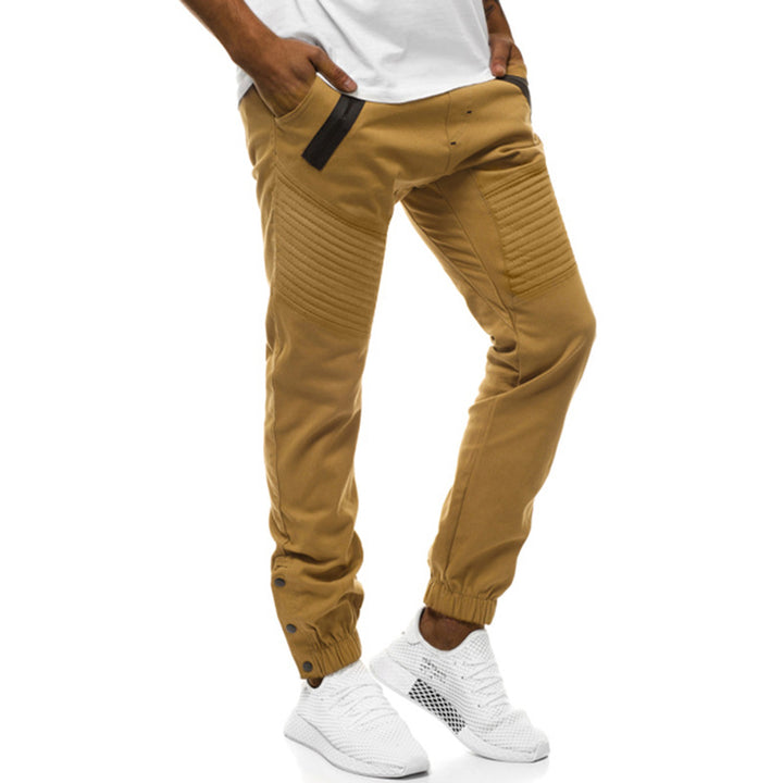 Herren Tech-Joggerhose mit gepolsterten Kniepaneelen, elastischem Tunnelzug und Druckknopf-Manschetten Drune
