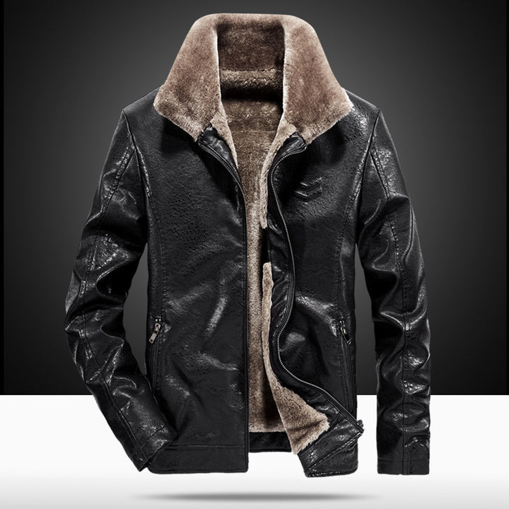 Herren elegante Lederjacke Drune