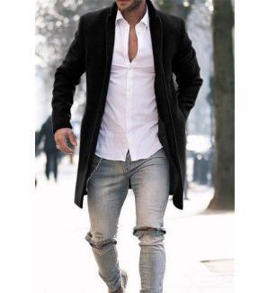 Herren eleganter Langmantel Drune