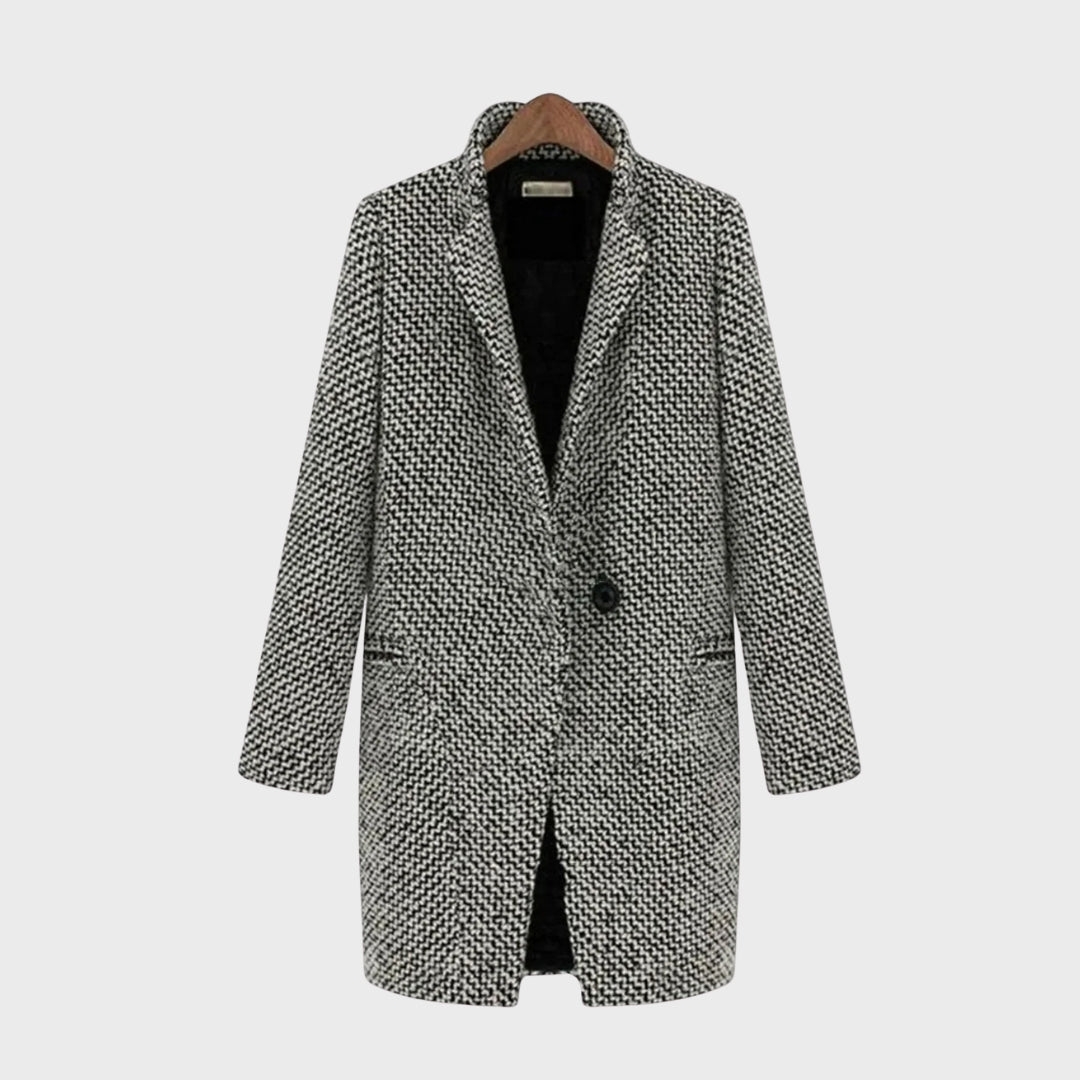 Drune | Herbst Hahnentritt Wollmantel