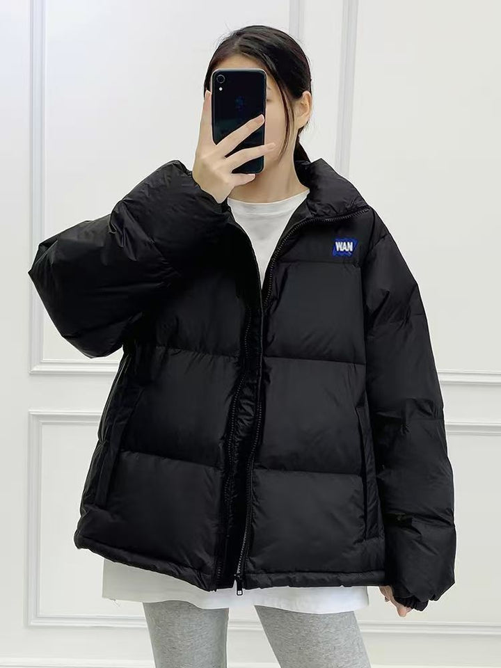 Kurze Damen-Steppjacke, locker, gefüttert