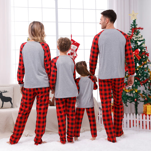 Familien-Schlafanzug-Set mit Karomuster