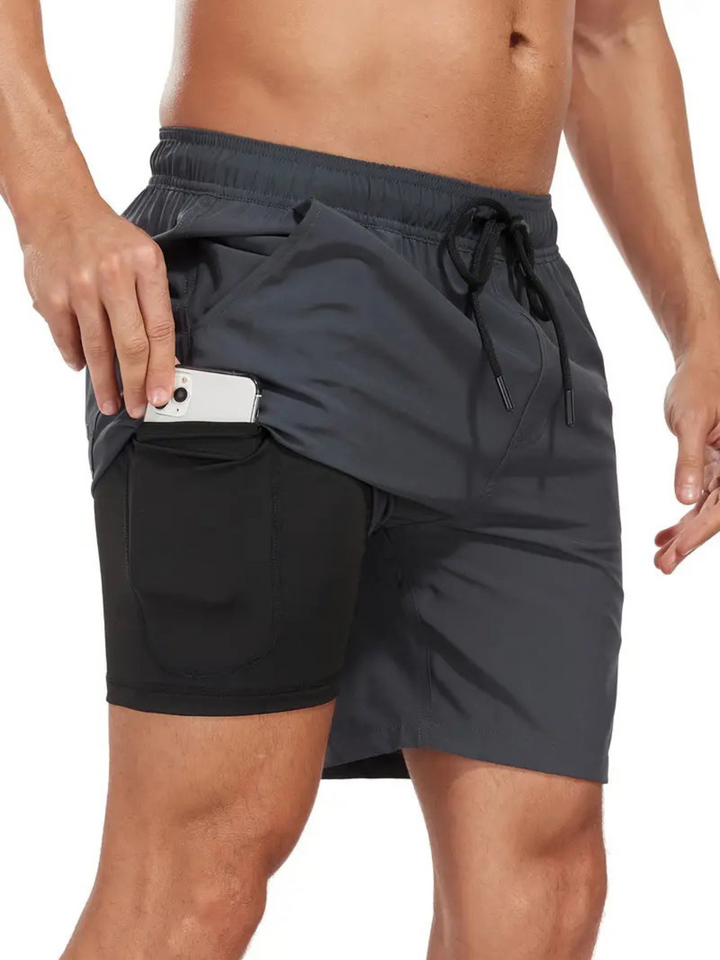 Drune | Schnell Trocknende Herren Badehose Doppelschicht Design