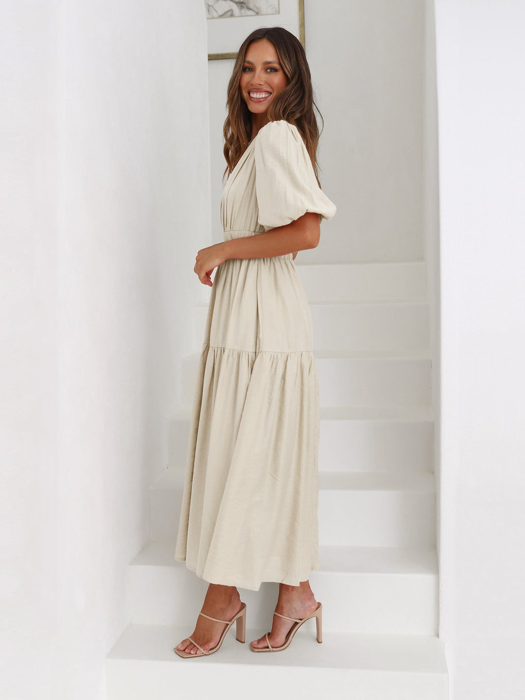 Drune | Kleid mit Puffärmeln Für Frauen
