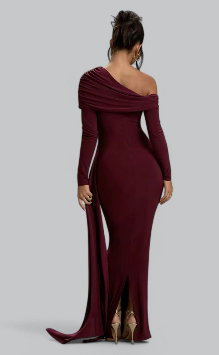 Drune | Off Shoulder Maxikleid für Damen