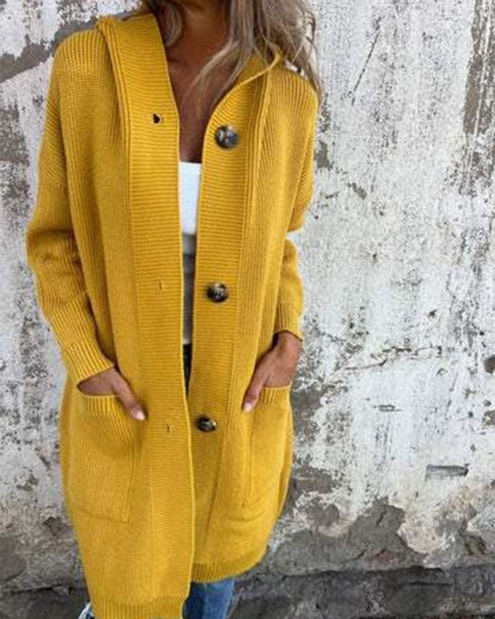 Drune | Kapuzenstrickjacke mit Taschen