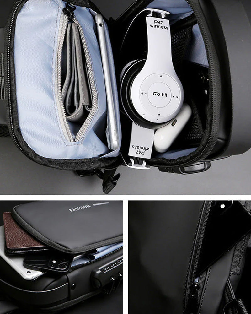 Drune | Diebstahlsichere Brusttasche mit Zahlenschloss