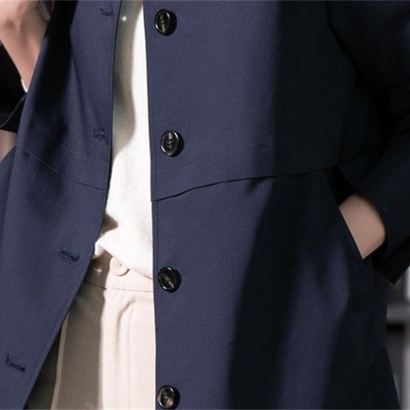 Drune | Klassischer Trenchcoat Damen, Einfach Gebunden, Taillierter Damenmantel