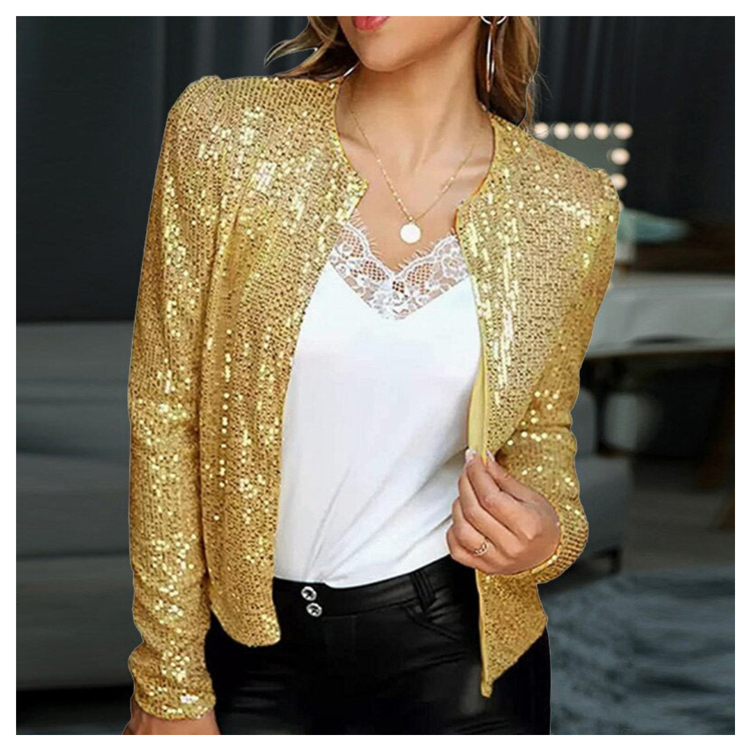 Drune | Damen-Paillettenjacke - Partykleidung