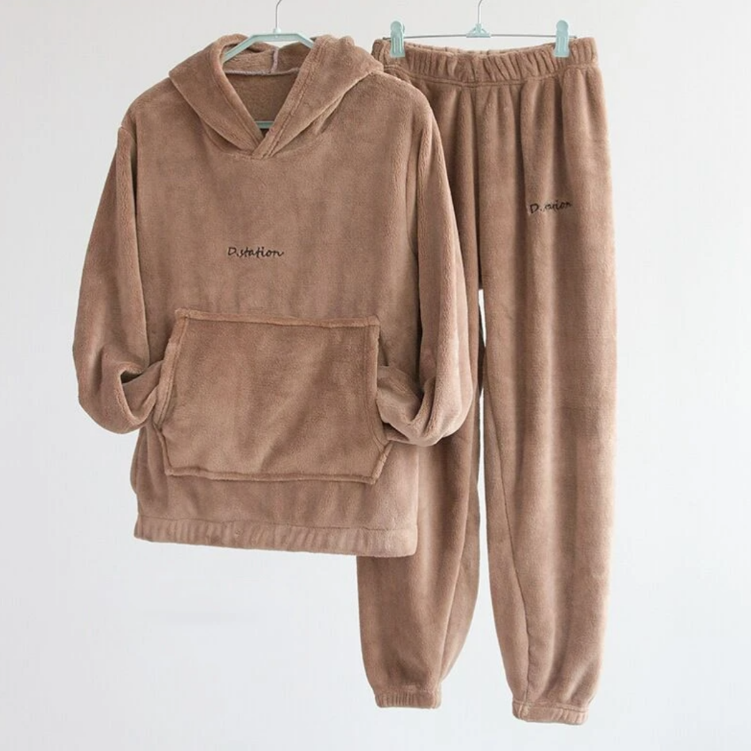 Drune | Bequemer Fleece Hausanzug für Zuhause