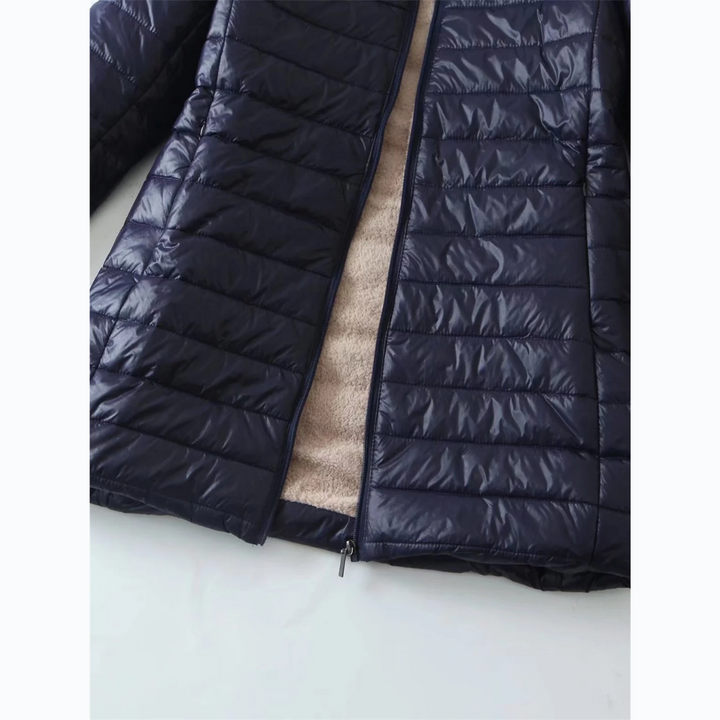 Drune | Luxuriöse Fleecegefütterte gepolsterte Jacke mit Kapuze für zusätzlichen Komfort Ideal für Herbst/Winter