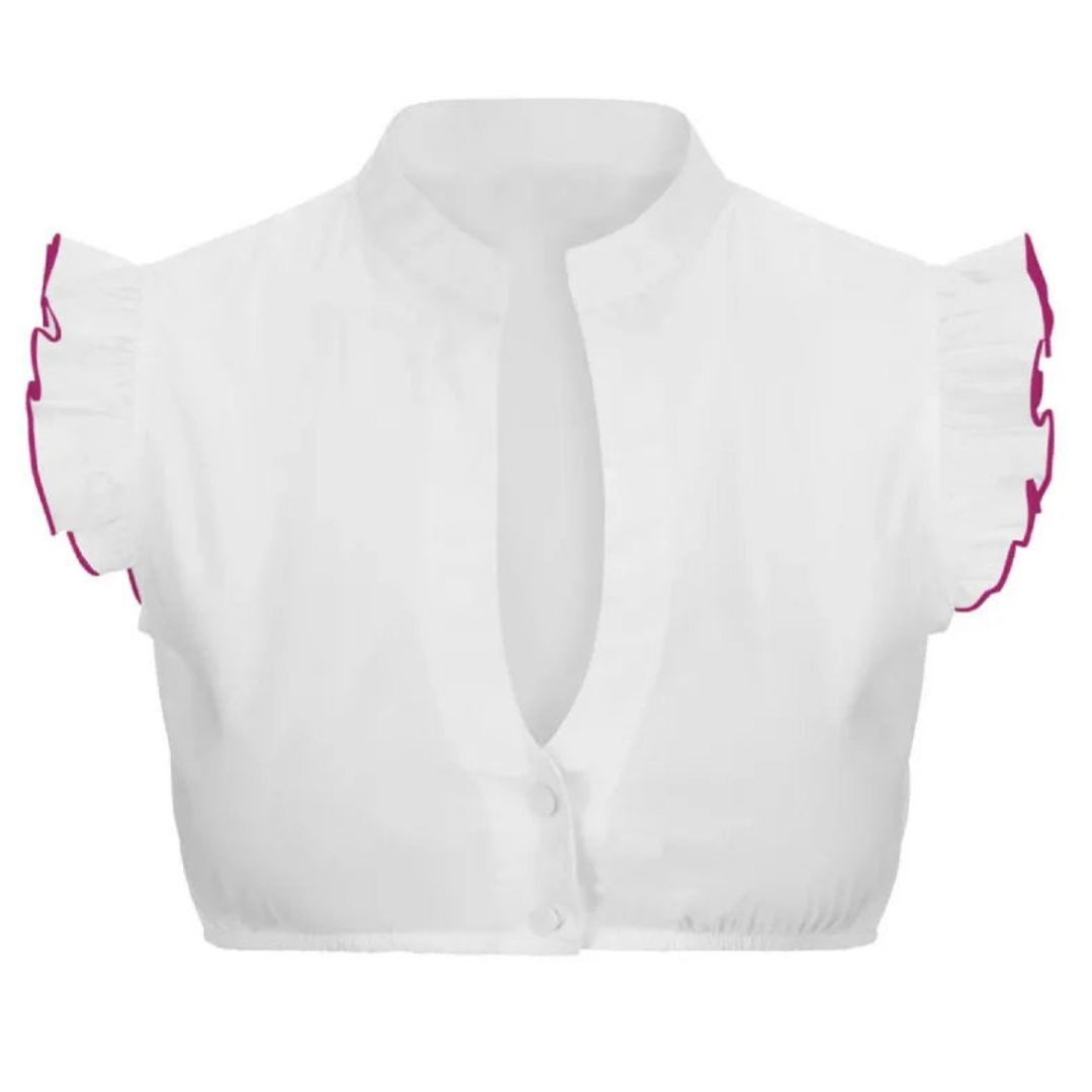 Drune | Kurzärmelige Dirndlbluse Für Frauen